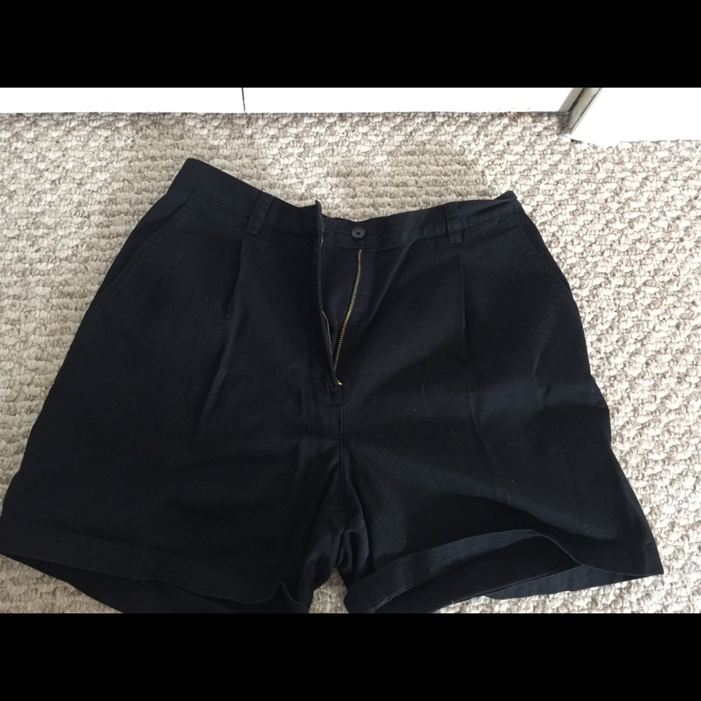 Ralph Lauren black high waisted shorts